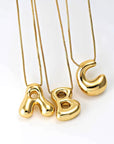 Bubble Initial Necklace