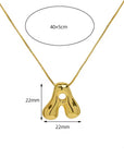Bubble Initial Necklace